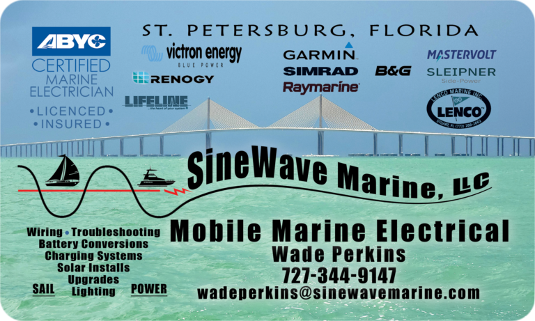 Business Card, Sinewave Marine, LLC